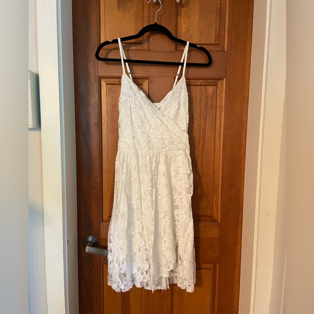Abercrombie & Fitch Cream Lace Dress, Size Medium